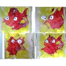 Thumb Gro�er Fisch-Morph - rot-gelb